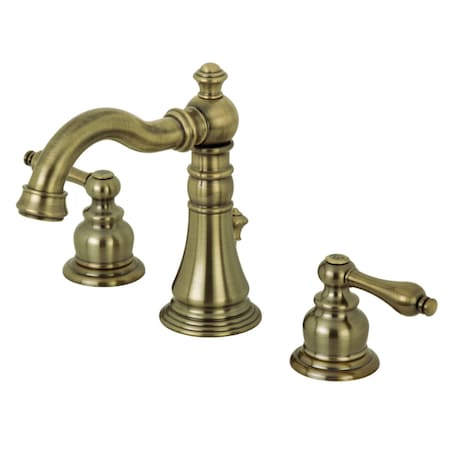 Fauceture FSC19733AL English Classic Widespread Bathroom Faucet, Antique Brass FSC19733AL